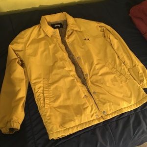 Stussy mustard yellow jacket